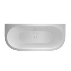 Crosswater Serene Back To Wall Freestanding Bath - 1700 x 750mm | Modern Luxury Bath -Deals Freestanding Baths Store M4NCW M4BCW D1 460