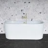 Crosswater Serene Back To Wall Freestanding Bath - 1700 x 750mm | Modern Luxury Bath