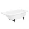 Appleby 1700 Roll Top Shower Bath with Matt Black Leg Set - Victorian Plumbing 2 Appleby 1700 Roll Top Shower Bath with Matt Black Leg Set - Victorian Plumbing -Deals Freestanding Baths Store MBAP1700B p