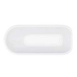 Bromley 1780 Single Ended Roll Top Bath with Matt Black Leg Set | Victorian Plumbing -Deals Freestanding Baths Store MBBROM1780B detail2 460