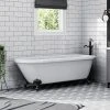 Bromley 1780 Single Ended Roll Top Bath with Matt Black Leg Set | Victorian Plumbing 1 Bromley 1780 Single Ended Roll Top Bath with Matt Black Leg Set | Victorian Plumbing -Deals Freestanding Baths Store MBBROM1780B prod