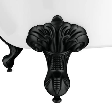 Duke 1795 Traditional Roll Top Bath with Matt Black Leg Set | Victorian Plumbing 4 Duke 1795 Traditional Roll Top Bath with Matt Black Leg Set | Victorian Plumbing - Image 2