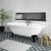 Duke 1795 Traditional Roll Top Bath with Matt Black Leg Set | Victorian Plumbing -Deals Freestanding Baths Store MBDUKE1795B n p