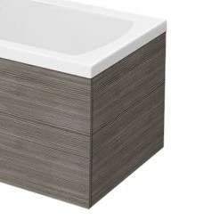 Brooklyn Grey Avola End Bath Panel for 1700mm L-Shaped Baths - MPD531 | Premium Bath Panels