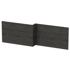 Brooklyn 1700 Black L-Shaped Front Bath Panel | Premium Bath Panels | Brooklyn Bathrooms