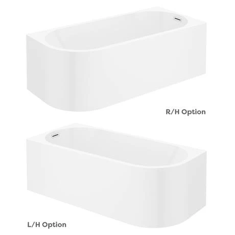 Monza 1700 x 750 Curved Free Standing Corner Bath - Modern Freestanding Baths 4 Monza 1700 x 750 Curved Free Standing Corner Bath - Modern Freestanding Baths - Image 2