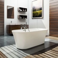 Clearwater Armonia Natural Stone Bath - 1550 x 750mm - N18 | Premium Stone Bathtub