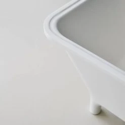 Clearwater Lonio Natural Stone Bath - Hand Polished White - 1700 x 750mm - N19 -Deals Freestanding Baths Store N19 detail2 460