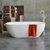 Crosswater MPRO Grande Stone Gloss Freestanding Bath - 1690 x 800mm - Luxurious Natural Stone Bath