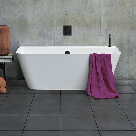 Crosswater Artist Petite Back To Wall Bath - 1524 x 800mm Natural Stone Bath 3 Crosswater Artist Petite Back To Wall Bath - 1524 x 800mm Natural Stone Bath