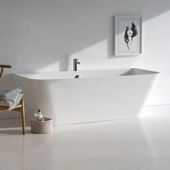 Clearwater Patinato Petite ClearStone Freestanding Bath 1524mm x 800mm - N3ACS | Natural Stone Bath
