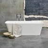 Clearwater Palermo Natural Stone Bath - Hand Polished White, 1790 x 750mm -Deals Freestanding Baths Store N5CCS l 670