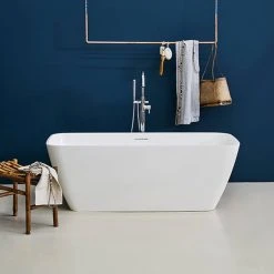 Clearwater Vicenza Piccolo Natural Stone Hand Polished White Bath - 1600 x 750mm - N6D | Luxury Stone Bathtub