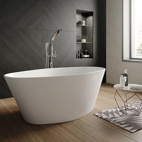 Hudson Reed Rose L1510 x W760mm Oval Freestanding Bath - NBB002 | Modern Freestanding Baths 3 Hudson Reed Rose L1510 x W760mm Oval Freestanding Bath - NBB002 | Modern Freestanding Baths