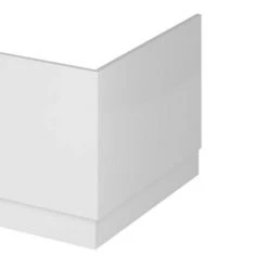 Hudson Reed Gloss White 750 End Straight Bath Panel - OFF171 | Premium Bath Panel for Modern Bathrooms