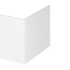 Hudson Reed Gloss White 700 Square Shower Bath End Panel - OFF179 | Premium Bath Panels