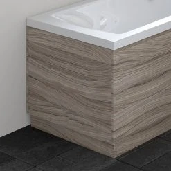 Hudson Reed Driftwood 700 End Straight Bath Panel - OFF270 | Premium Bath Panel for Modern Bathrooms
