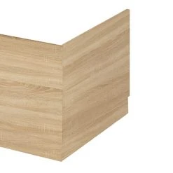 Hudson Reed Natural Oak 700 End Straight Bath Panel - OFF370 | Premium Bath Panels