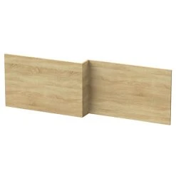 Hudson Reed Natural Oak 1700 Square Shower Bath Front Panel - OFF373 | Premium Bath Panels