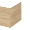 Hudson Reed Natural Oak 700 Square Shower Bath End Panel - OFF379 | Premium Bath Panels