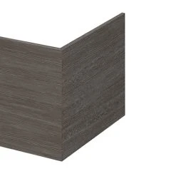 Hudson Reed Grey Avola 700 Square Shower Bath End Panel - OFF579 | Premium Bath Panels