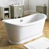 Old London Greenwich 1740 x 800mm Double Ended Slipper Freestanding Bath - LDB002 | Luxury Roll Top Bath -Deals Freestanding Baths Store Old London Greenwich Double Ended Slipper Freestanding Bath with Skirt LDB002 p