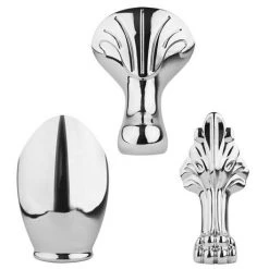 Old London Kenton 1690 x 745 'D' Shaped Back To Wall Bath with Chrome Leg Set - Double Ended Roll Top Bath -Deals Freestanding Baths Store Old London Kenton bath d5 460