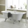 Old London Kenton 1690 x 745 'D' Shaped Back To Wall Bath with Chrome Leg Set - Double Ended Roll Top Bath 1 Old London Kenton 1690 x 745 'D' Shaped Back To Wall Bath with Chrome Leg Set - Double Ended Roll Top Bath -Deals Freestanding Baths Store Old London Kenton bath p