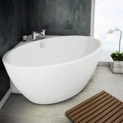Orbit Corner Modern Free Standing Bath - 1270 x 1270mm | Victorian Plumbing