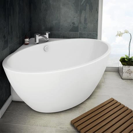 Orbit Corner Modern Free Standing Bath - 1270 x 1270mm | Victorian Plumbing 3 Orbit Corner Modern Free Standing Bath - 1270 x 1270mm | Victorian Plumbing