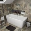 Orion Back To Wall Modern Square Bath 1700 x 735mm - Victorian Plumbing