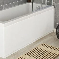 Hudson Reed High Gloss White MDF Bath Panel - Durable & Stylish Front Panel for Baths | Multiple Sizes Available