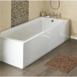 Nuie High Gloss MDF Front Bath Panels - White - Various Sizes | Durable & Stylish Bathroom Solution
