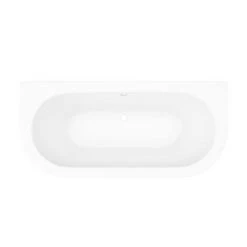 Admiral 1685 Back To Wall Roll Top Bath with Rose Gold Leg Set - Victorian Plumbing -Deals Freestanding Baths Store RGADMIRAL1685B d4 460