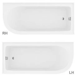 Appleby 1700 Roll Top Shower Bath with Rose Gold Leg Set - Victorian Plumbing -Deals Freestanding Baths Store RGAP1700B d2 460