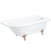 Appleby 1700 Roll Top Shower Bath with Rose Gold Leg Set - Victorian Plumbing 2 Appleby 1700 Roll Top Shower Bath with Rose Gold Leg Set - Victorian Plumbing -Deals Freestanding Baths Store RGAP1700B p
