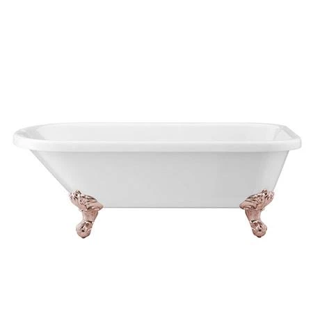 Bromley 1780 Single Ended Roll Top Bath with Rose Gold Leg Set | Victorian Plumbing 5 Bromley 1780 Single Ended Roll Top Bath with Rose Gold Leg Set | Victorian Plumbing - Image 3