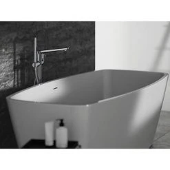 Ideal Standard Adapto 1700 x 800mm Freestanding Double Ended Bath with Clicker Waste - Modern Freestanding Bath -Deals Freestanding Baths Store T465701 D3 460 1