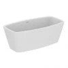 Ideal Standard Adapto 1550 x 800mm Freestanding Double Ended Bath with Clicker Waste - Modern Luxury Bath for Contemporary Bathrooms -Deals Freestanding Baths Store T465801 P