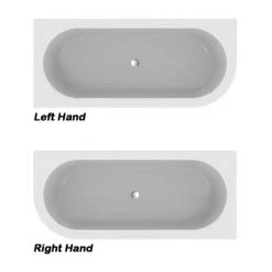 Ideal Standard Adapto 1800 x 800mm D-Shape Freestanding Bath with Clicker Waste - Modern Luxury Bath | T466001 -Deals Freestanding Baths Store T466001 D3 460