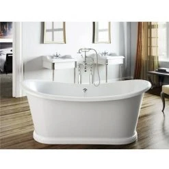 Clearwater Boat 1650 x 705 Traditional Freestanding Roll Top Bath - T5C | Double Ended Luxury Bath -Deals Freestanding Baths Store T5C d2 375