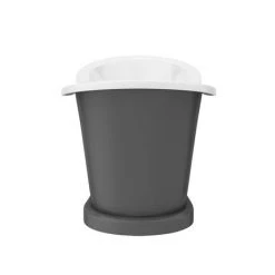 Trafalgar Grey 1685 x 745 Double Ended Slipper Roll Top Bath | Luxurious Freestanding Bath Tub -Deals Freestanding Baths Store TGRY1685 n d2 460