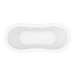Trafalgar 1685 x 745 Double Ended Slipper Roll Top Bath - Luxurious Freestanding Bathtub -Deals Freestanding Baths Store TWHT1685 n d2 460