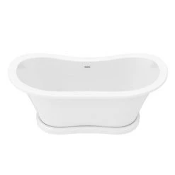 Trafalgar 1685 x 745 Double Ended Slipper Roll Top Bath - Luxurious Freestanding Bathtub -Deals Freestanding Baths Store TWHT1685 n d3 460