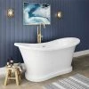 Trafalgar 1685 x 745 Double Ended Slipper Roll Top Bath - Luxurious Freestanding Bathtub 1 Trafalgar 1685 x 745 Double Ended Slipper Roll Top Bath - Luxurious Freestanding Bathtub -Deals Freestanding Baths Store TWHT1685 prod