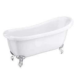 Oxford 1710 Roll Top Slipper Bath - Freestanding Victorian-Style Bathtub -Deals Freestanding Baths Store Trafalgar Roll Top Slipper Bath 1710mm new detail1 460