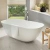 Villeroy & Boch Theano Double Ended Freestanding Bath - Modern Luxury Freestanding Bathtub -Deals Freestanding Baths Store UBQ155ANH7F200V01 P