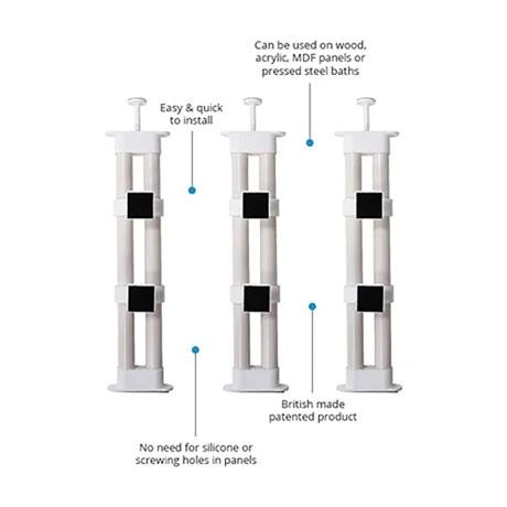Unipanel Bath Panel Fixing Kit - 3 Piece | Secure & Durable Bath Panel Accessories 5 Unipanel Bath Panel Fixing Kit - 3 Piece | Secure & Durable Bath Panel Accessories - Image 3