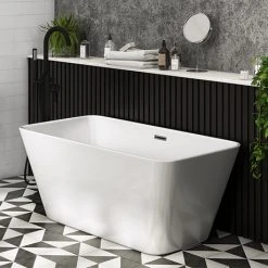 Valencia 1300 Small Freestanding Bath - Modern Luxury for Compact Spaces