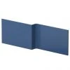 Venice Abstract Urban Satin Blue L-Shaped Front Bath Panel - 1700mm | Modern Bathroom Design